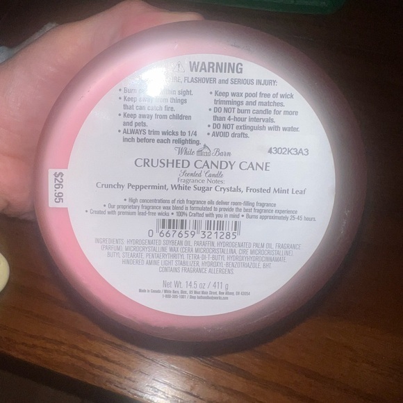White Barn Pink Bath & Body Candle - Picture 3 of 4